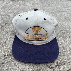 Vintage California Cup Horse Racing Tan Hat
